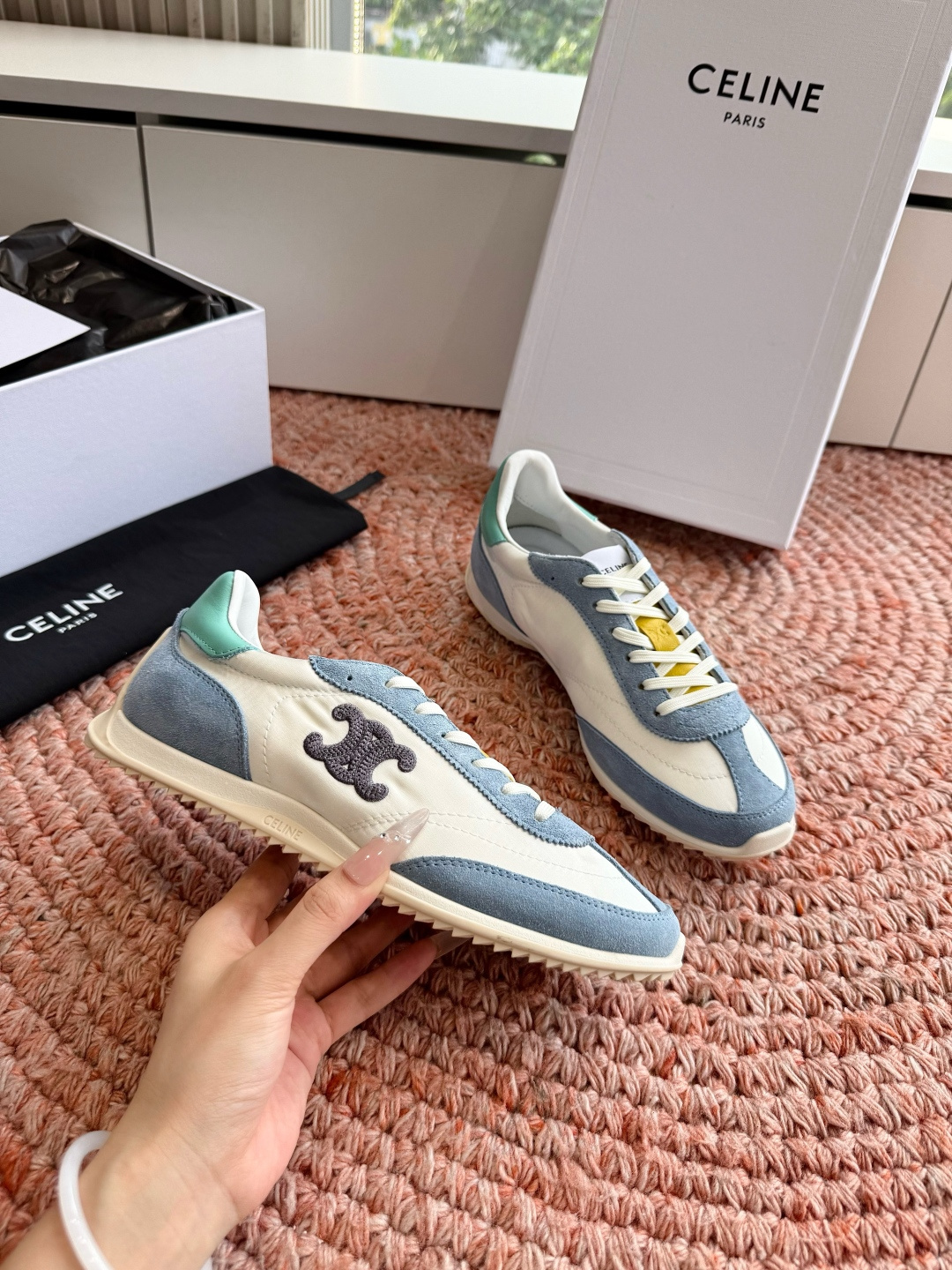 🌾主打一个出货快品质好G08所见即所得代购级别CELINE｜赛琳思琳春夏最新款Racer系列 阿甘鞋 配