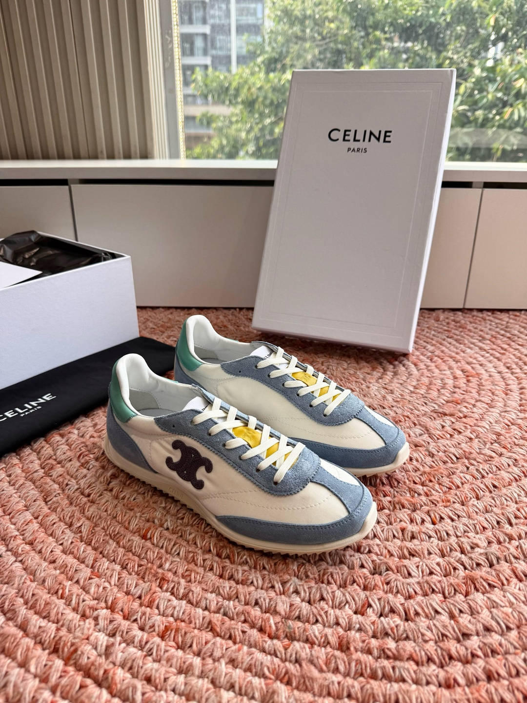 🌾主打一个出货快品质好G08所见即所得代购级别CELINE｜赛琳思琳春夏最新款Racer系列 阿甘鞋 配