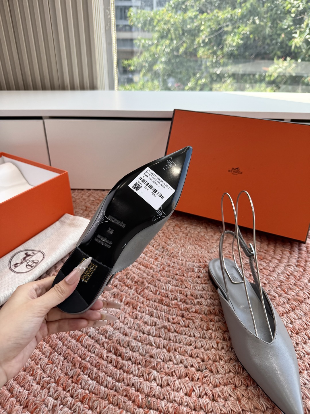 🌾G393顶级品质Hermès/爱马仕2026新品Kelly扣细带猫跟凉鞋单鞋当Kelly包的传奇基因邂