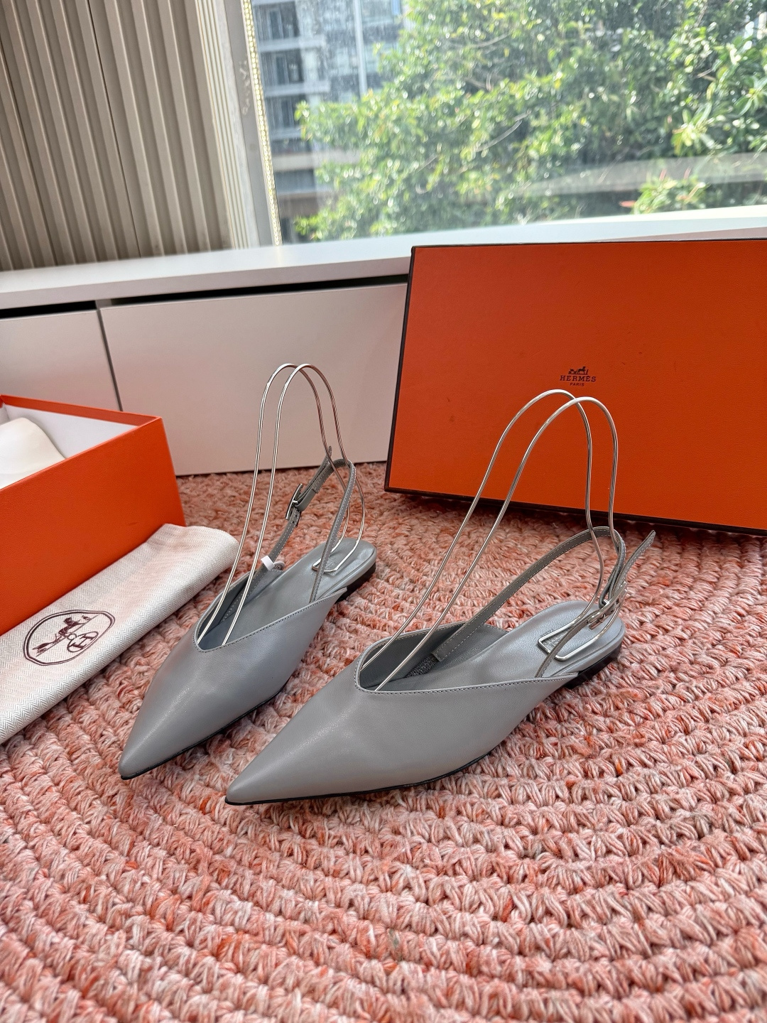 🌾G393顶级品质Hermès/爱马仕2026新品Kelly扣细带猫跟凉鞋单鞋当Kelly包的传奇基因邂