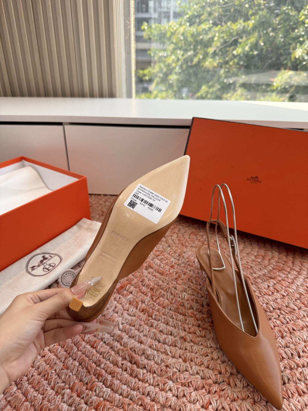 🌾G393顶级品质Hermès/爱马仕2026新品Kelly扣细带猫跟凉鞋单鞋当Kelly包的传奇基因邂