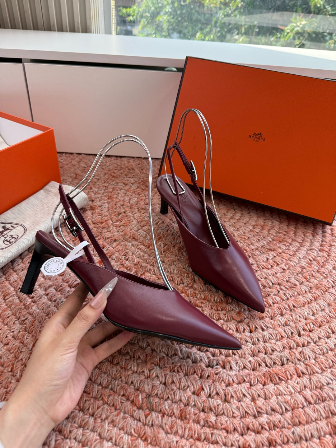 🌾G393顶级品质Hermès/爱马仕2026新品Kelly扣细带猫跟凉鞋单鞋当Kelly包的传奇基因邂