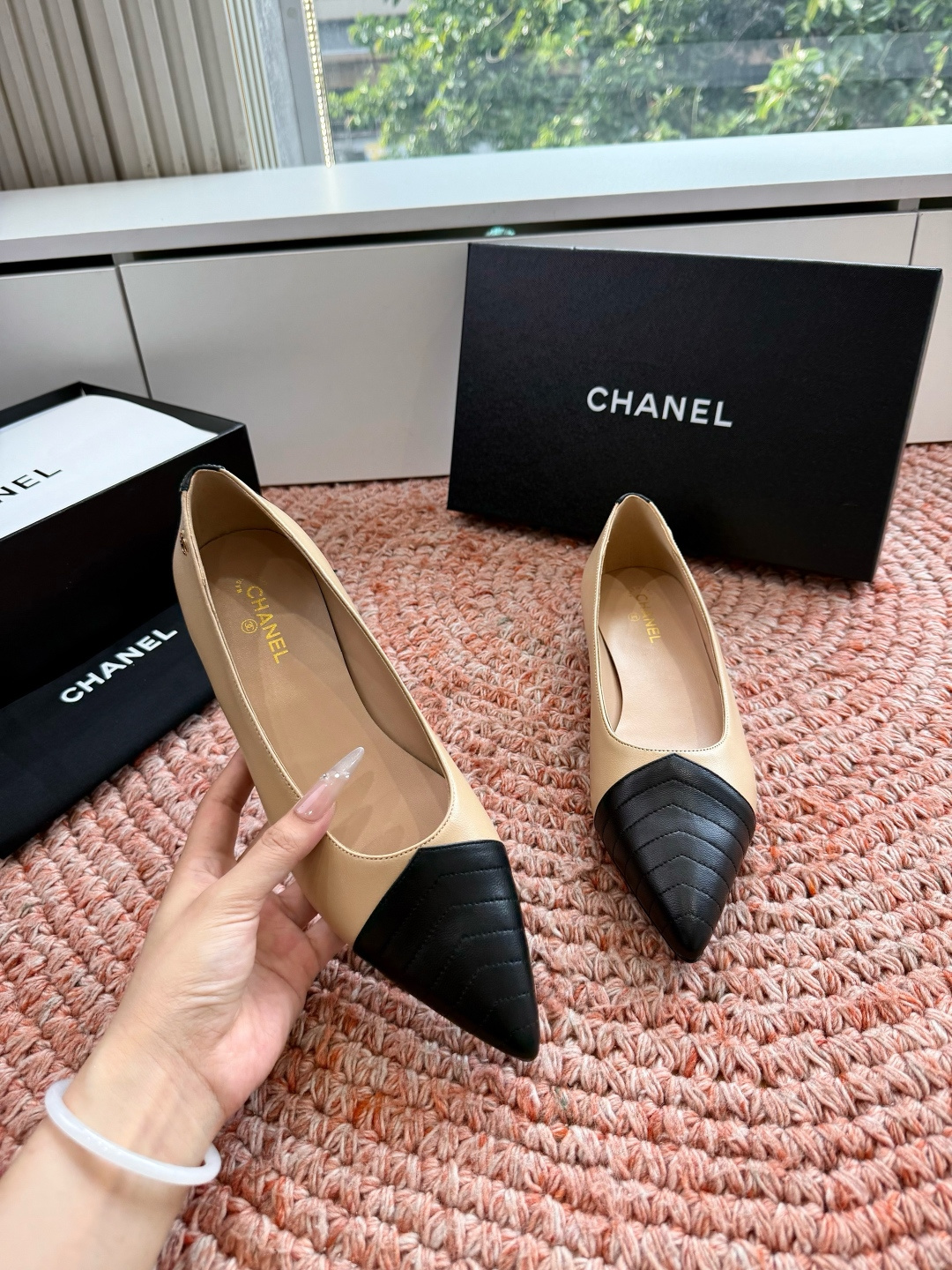 🌾G238😀CHANEL* 香奈儿小香2026专柜同步新款高跟鞋单鞋极简设计 超好搭配的日常款、无论高度
