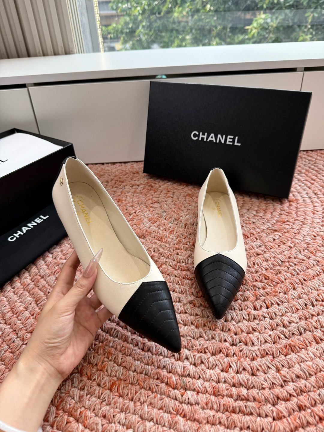 🌾G238😀CHANEL* 香奈儿小香2026专柜同步新款高跟鞋单鞋极简设计 超好搭配的日常款、无论高度
