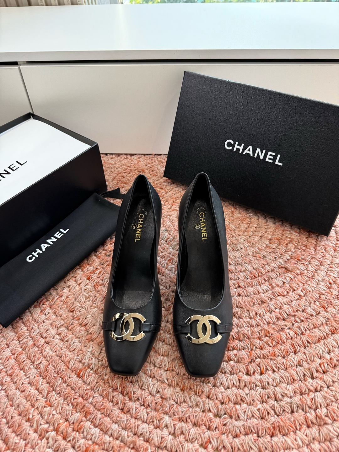 🌾G238😀CHANEL* 香奈儿小香2026专柜同步新款高跟鞋单鞋极简设计 超好搭配的日常款、无论高度