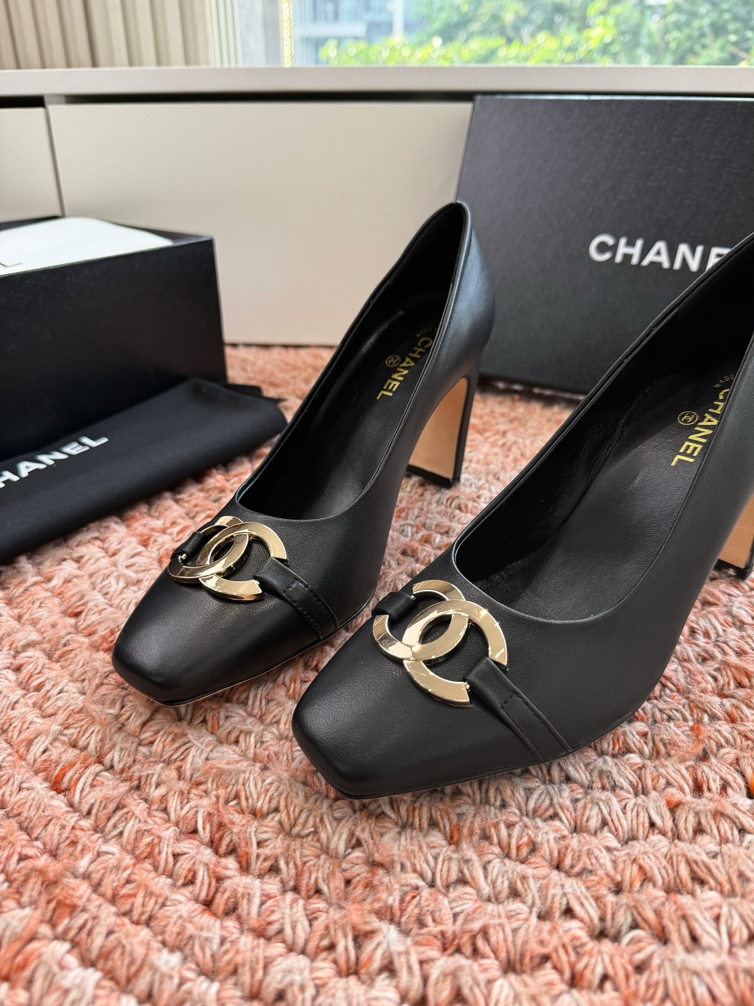 🌾G238😀CHANEL* 香奈儿小香2026专柜同步新款高跟鞋单鞋极简设计 超好搭配的日常款、无论高度