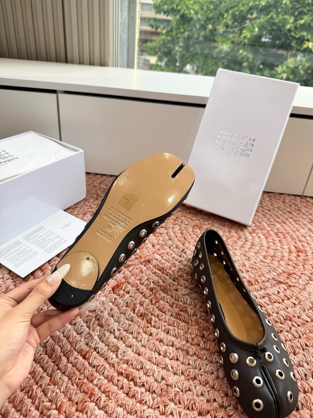 🌾G012顶级品质所见即所得顶级品质Maison Marginal马吉拉* MM6分趾鞋纠结芭蕾舞鸡眼单