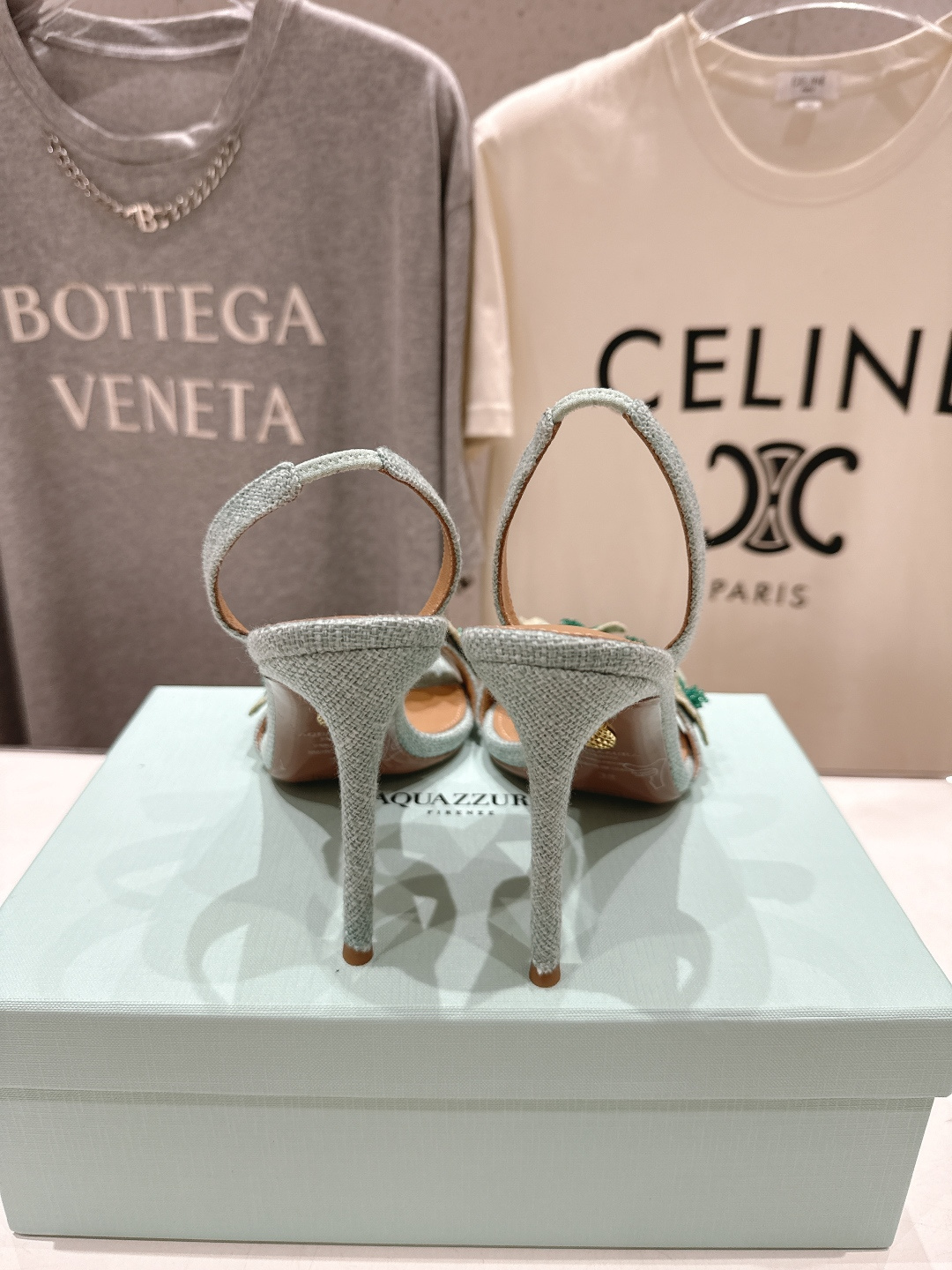 高版本出厂 「ᴀqᴜᴀᴢᴢᴜʀᴀ」AQUAZZURA/菠萝F072 2026ss夏季新款花卉高跟凉鞋__
