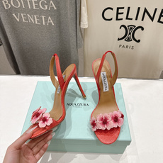 高版本出厂 「ᴀqᴜᴀᴢᴢᴜʀᴀ」AQUAZZURA/菠萝F072 2026ss夏季新款花卉高跟凉鞋__ 高版本出厂 「ᴀqᴜᴀᴢᴢᴜʀᴀ」AQUAZZURA/菠萝F072 2026ss夏季新款花卉高跟凉鞋__