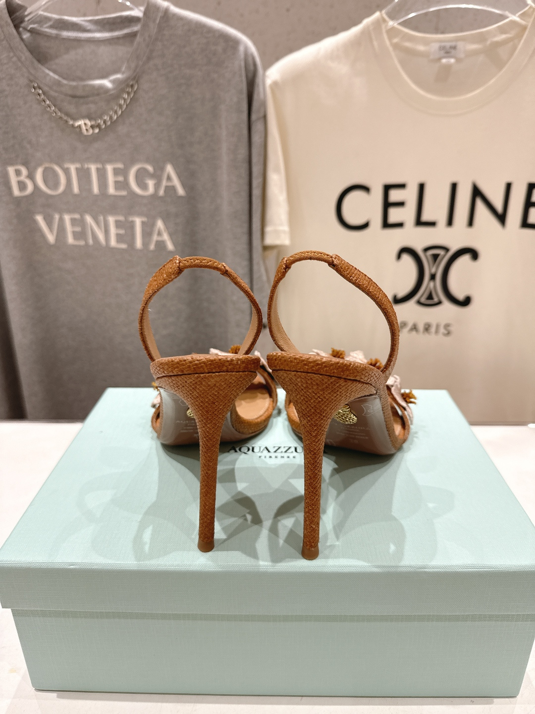高版本出厂 「ᴀqᴜᴀᴢᴢᴜʀᴀ」AQUAZZURA/菠萝F072 2026ss夏季新款花卉高跟凉鞋__