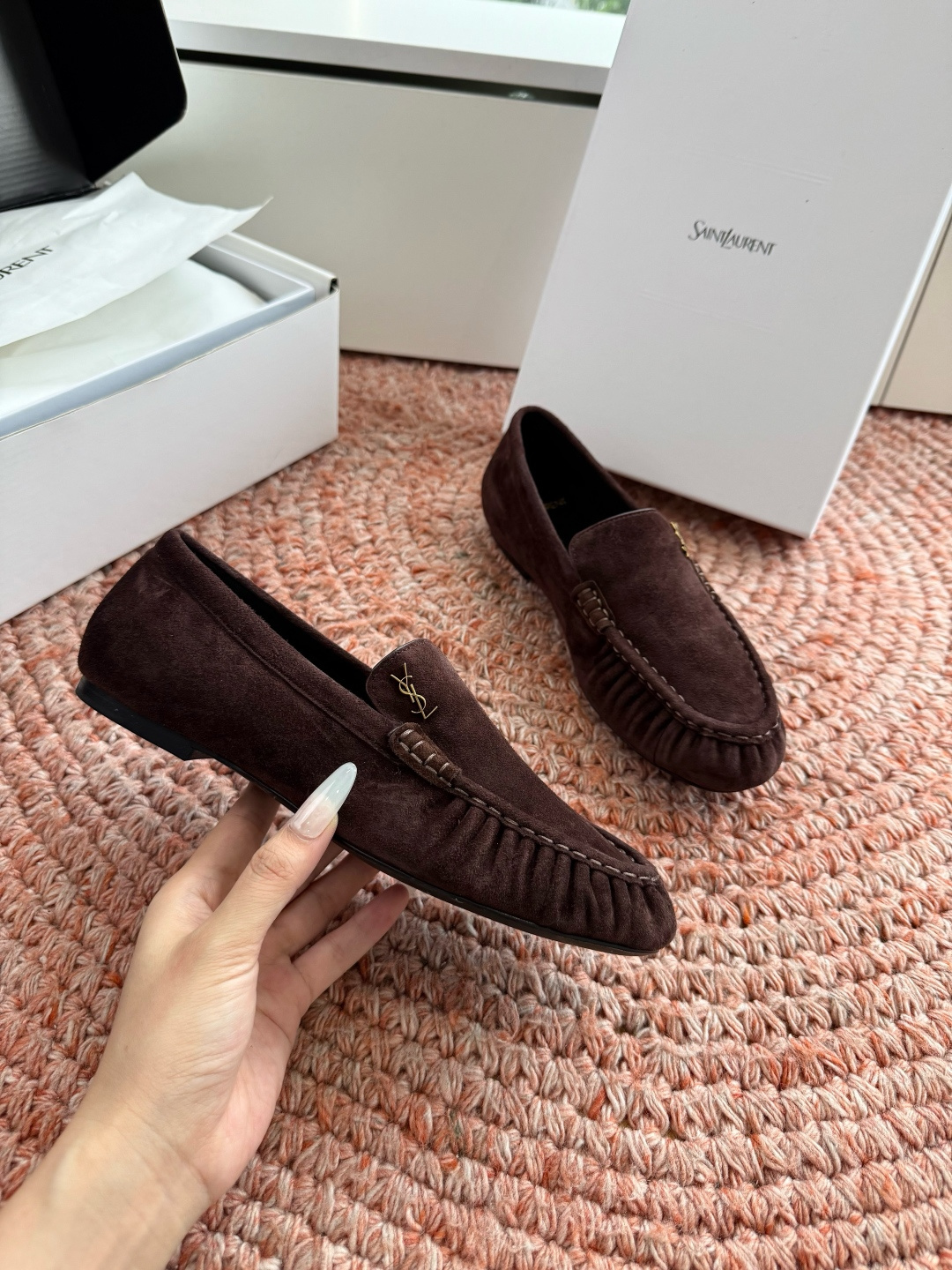 🌾出货统一带飞机盒😀G988Saint Lauren*YSL圣罗兰2026新品YSL小logo乐福鞋半拖 🌾出货统一带飞机盒😀G988Saint Lauren*YSL圣罗兰2026新品YSL小logo乐福鞋半拖