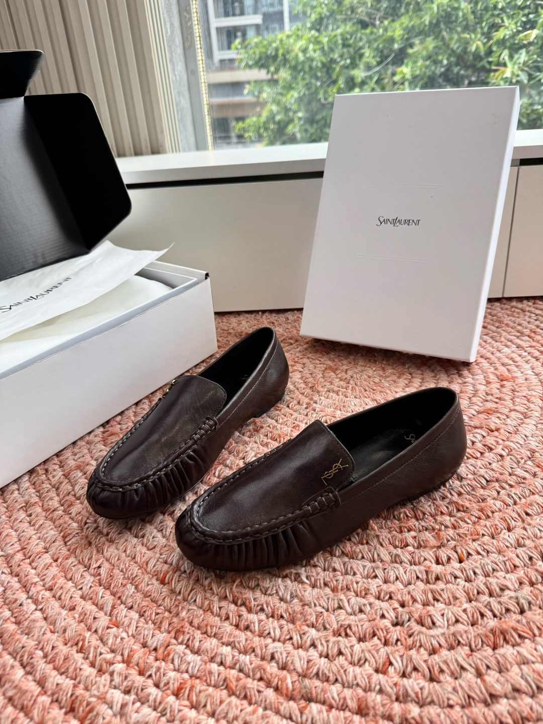 🌾出货统一带飞机盒😀G988Saint Lauren*YSL圣罗兰2026新品YSL小logo乐福鞋半拖 🌾出货统一带飞机盒😀G988Saint Lauren*YSL圣罗兰2026新品YSL小logo乐福鞋半拖