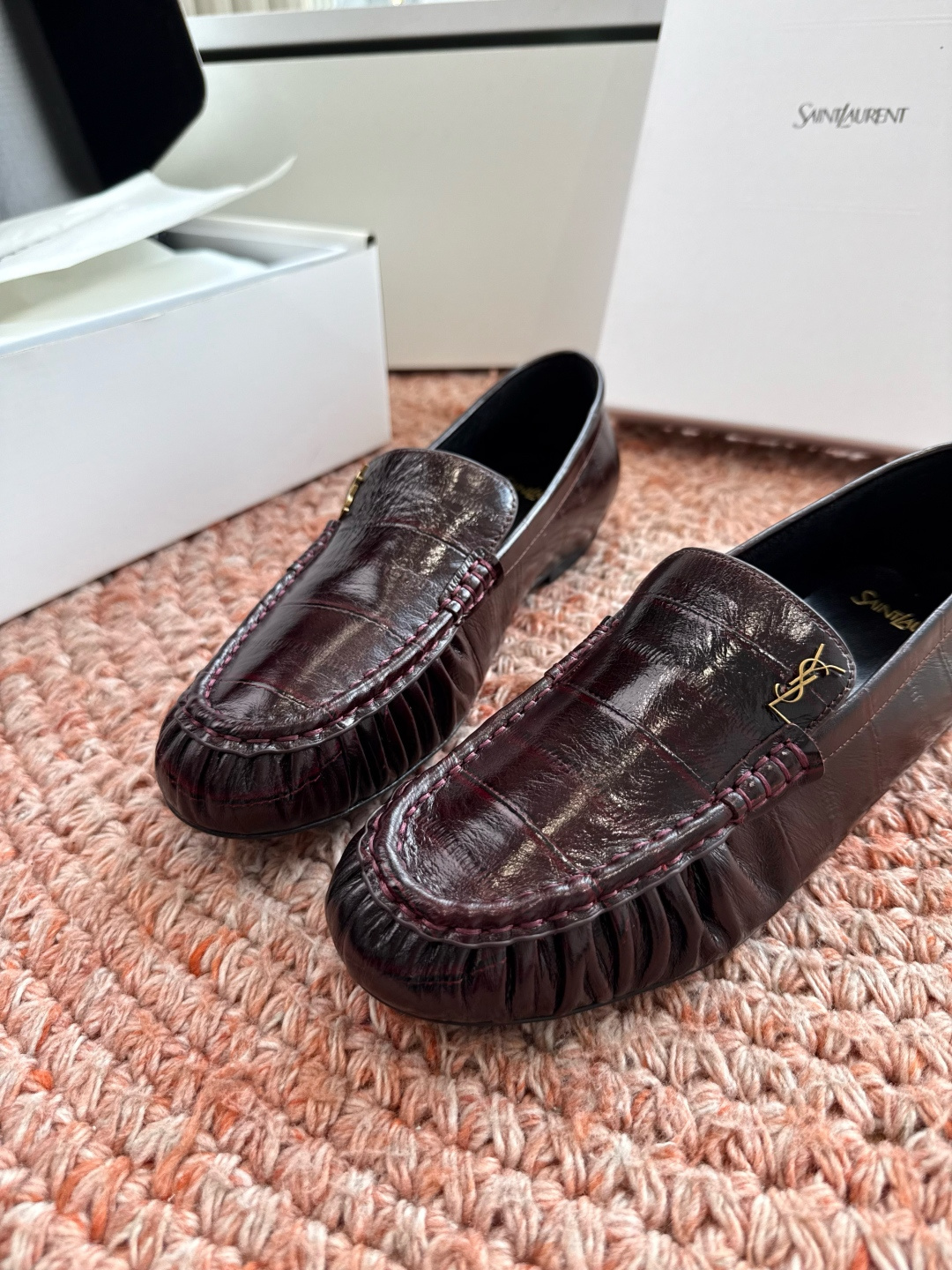 🌾出货统一带飞机盒😀G988Saint Lauren*YSL圣罗兰2026新品YSL小logo乐福鞋半拖 🌾出货统一带飞机盒😀G988Saint Lauren*YSL圣罗兰2026新品YSL小logo乐福鞋半拖