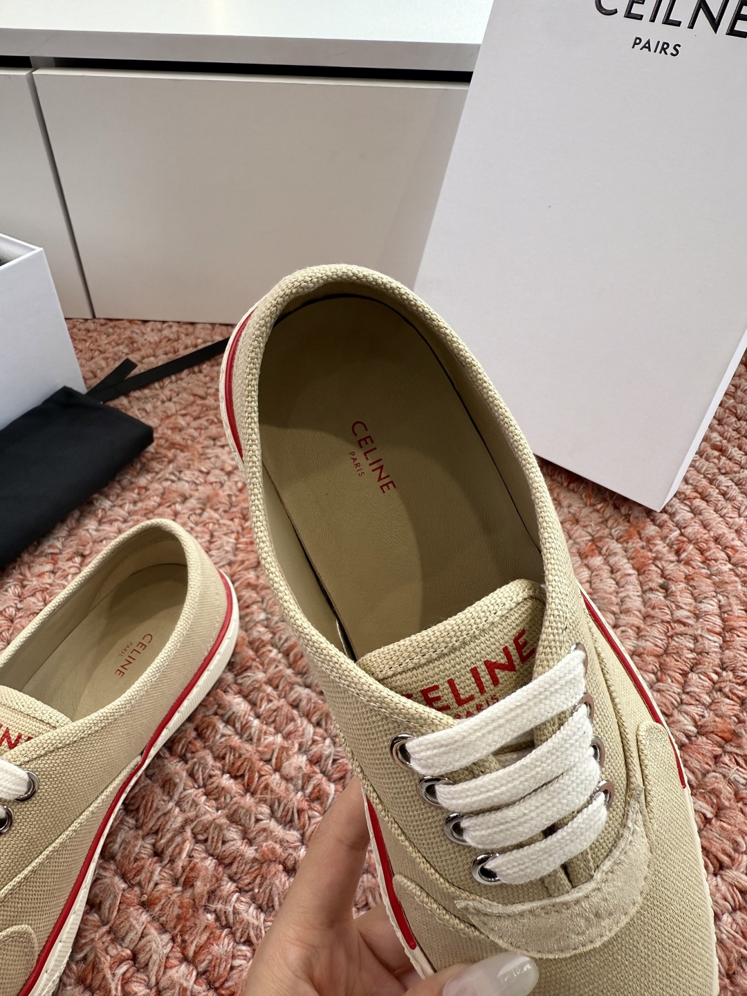 G177代购级别CELINE思琳赛琳CELINE RUNNER CR-03麻绳帆布鞋运动鞋👟鞋舌和鞋后帮