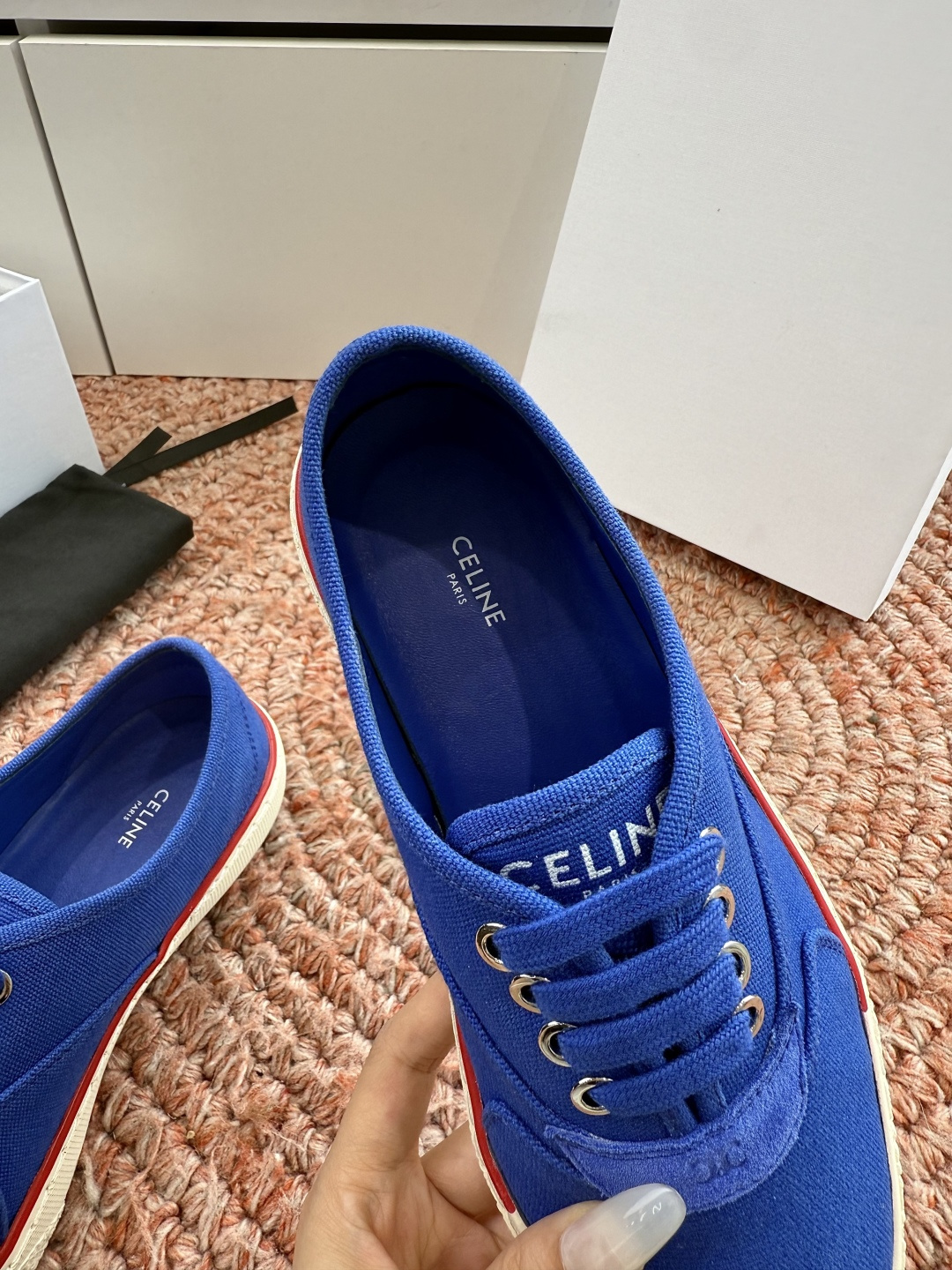 G177代购级别CELINE思琳赛琳CELINE RUNNER CR-03麻绳帆布鞋运动鞋👟鞋舌和鞋后帮