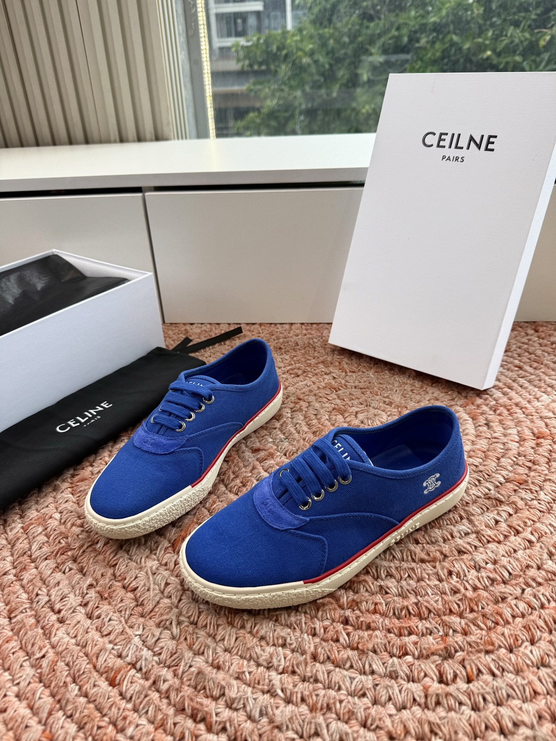 G177代购级别CELINE思琳赛琳CELINE RUNNER CR-03麻绳帆布鞋运动鞋👟鞋舌和鞋后帮