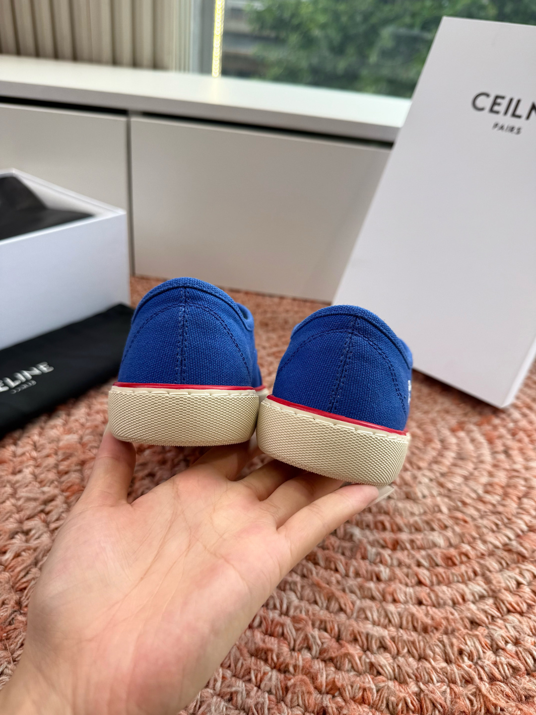 G177代购级别CELINE思琳赛琳CELINE RUNNER CR-03麻绳帆布鞋运动鞋👟鞋舌和鞋后帮