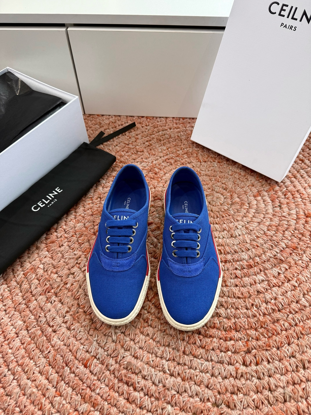 G177代购级别CELINE思琳赛琳CELINE RUNNER CR-03麻绳帆布鞋运动鞋👟鞋舌和鞋后帮