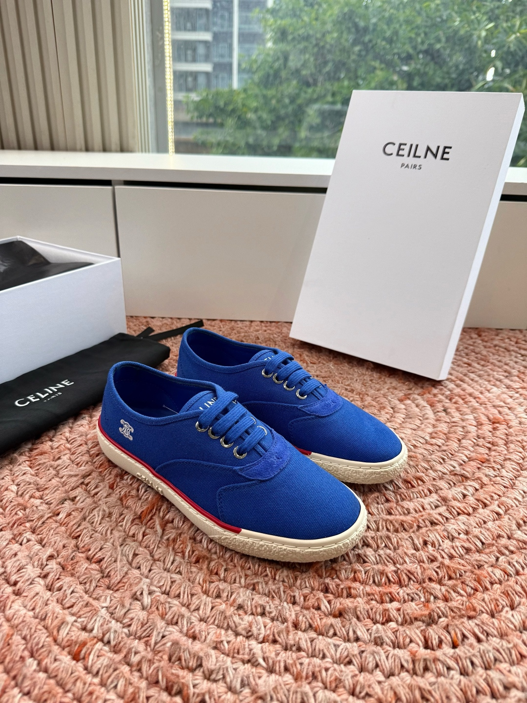 G177代购级别CELINE思琳赛琳CELINE RUNNER CR-03麻绳帆布鞋运动鞋👟鞋舌和鞋后帮