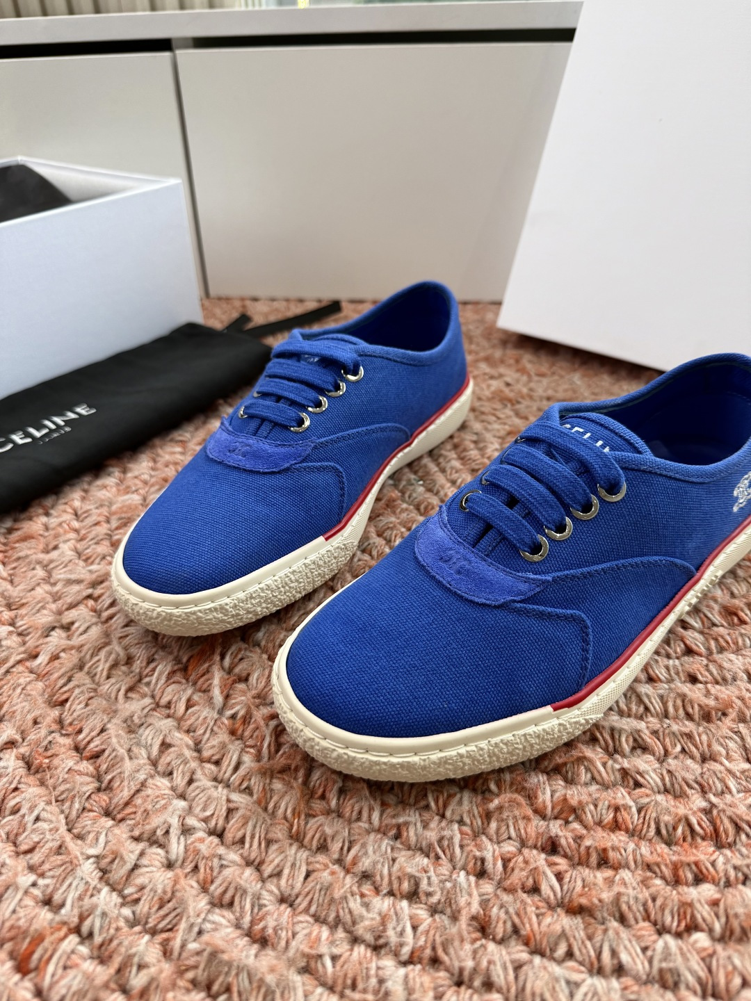 G177代购级别CELINE思琳赛琳CELINE RUNNER CR-03麻绳帆布鞋运动鞋👟鞋舌和鞋后帮