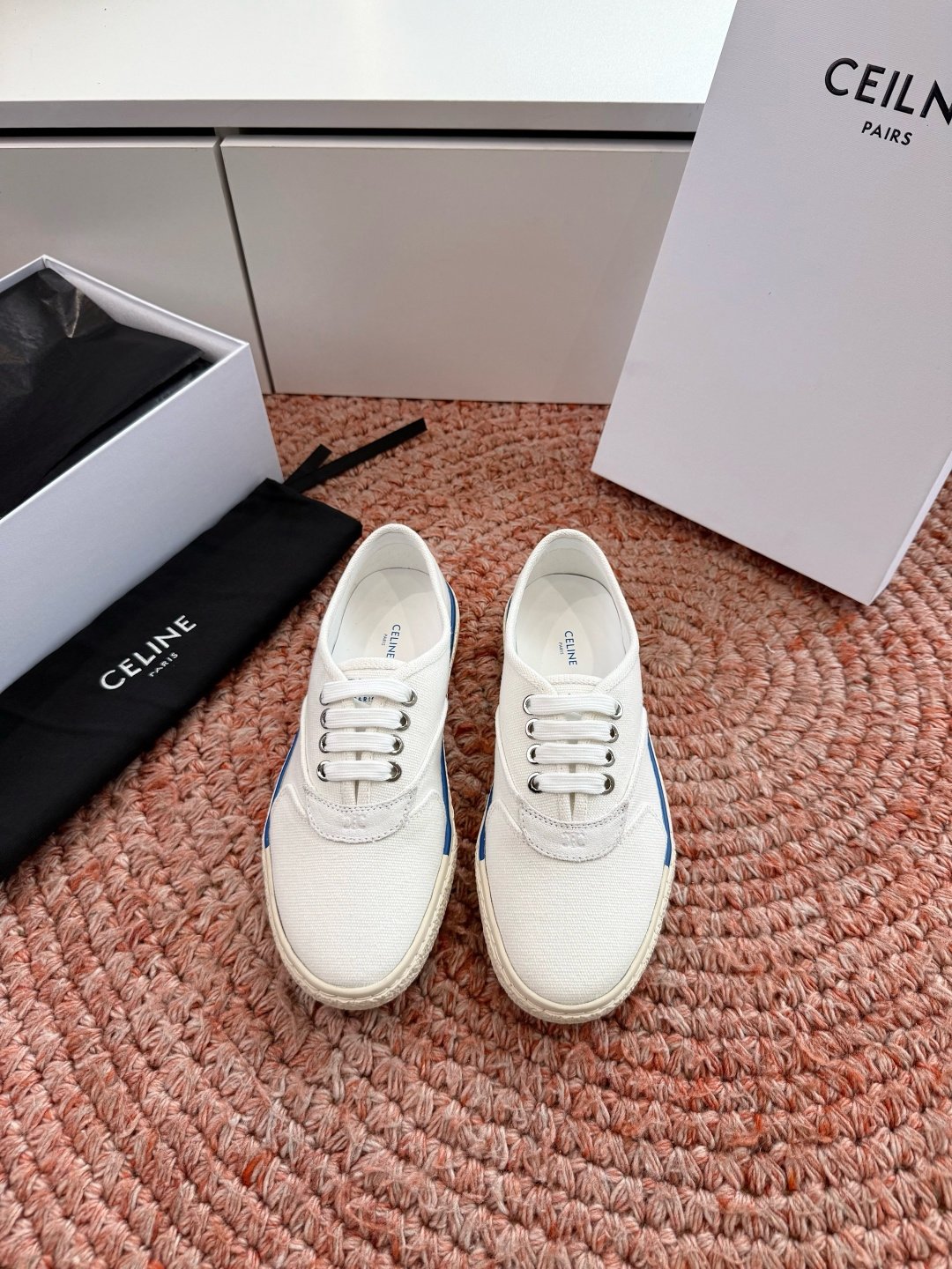 G177代购级别CELINE思琳赛琳CELINE RUNNER CR-03麻绳帆布鞋运动鞋👟鞋舌和鞋后帮
