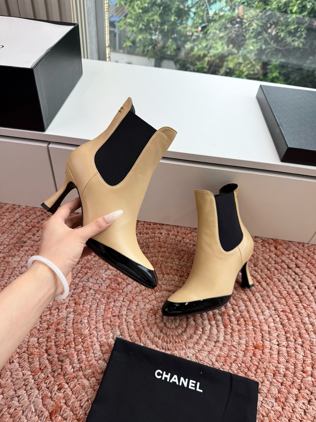 G238级CHANE*2026小香奈儿切尔西短靴妥妥的自留款！！比经典款Slingback舒服太多啦！每