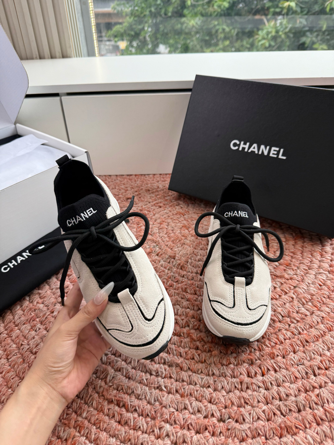 🌾G027CHANEL 小香26ss经典菱格休闲鞋 德训鞋‼️ 把奢雅揉进日常穿搭，柔软皮革菱格质感绝佳
