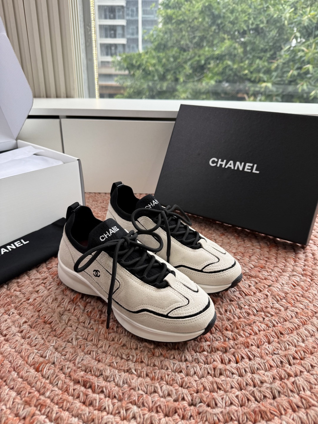 🌾G027CHANEL 小香26ss经典菱格休闲鞋 德训鞋‼️ 把奢雅揉进日常穿搭，柔软皮革菱格质感绝佳
