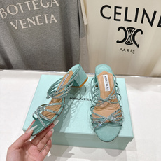 高版本出厂 「ᴀqᴜᴀᴢᴢᴜʀᴀ」AQUAZZURA/菠萝F072 2026ss夏季新款抽条烫钻高跟拖鞋 高版本出厂 「ᴀqᴜᴀᴢᴢᴜʀᴀ」AQUAZZURA/菠萝F072 2026ss夏季新款抽条烫钻高跟拖鞋
