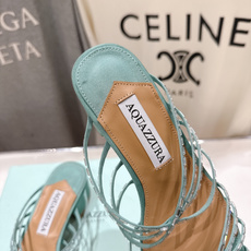 高版本出厂 「ᴀqᴜᴀᴢᴢᴜʀᴀ」AQUAZZURA/菠萝F072 2026ss夏季新款抽条烫钻高跟拖鞋 高版本出厂 「ᴀqᴜᴀᴢᴢᴜʀᴀ」AQUAZZURA/菠萝F072 2026ss夏季新款抽条烫钻高跟拖鞋