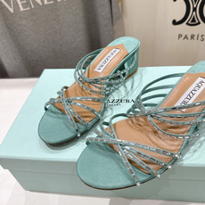 高版本出厂 「ᴀqᴜᴀᴢᴢᴜʀᴀ」AQUAZZURA/菠萝F072 2026ss夏季新款抽条烫钻高跟拖鞋 高版本出厂 「ᴀqᴜᴀᴢᴢᴜʀᴀ」AQUAZZURA/菠萝F072 2026ss夏季新款抽条烫钻高跟拖鞋