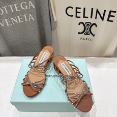 高版本出厂 「ᴀqᴜᴀᴢᴢᴜʀᴀ」AQUAZZURA/菠萝F072 2026ss夏季新款抽条烫钻高跟拖鞋 高版本出厂 「ᴀqᴜᴀᴢᴢᴜʀᴀ」AQUAZZURA/菠萝F072 2026ss夏季新款抽条烫钻高跟拖鞋