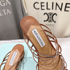 高版本出厂 「ᴀqᴜᴀᴢᴢᴜʀᴀ」AQUAZZURA/菠萝F072 2026ss夏季新款抽条烫钻高跟拖鞋 高版本出厂 「ᴀqᴜᴀᴢᴢᴜʀᴀ」AQUAZZURA/菠萝F072 2026ss夏季新款抽条烫钻高跟拖鞋