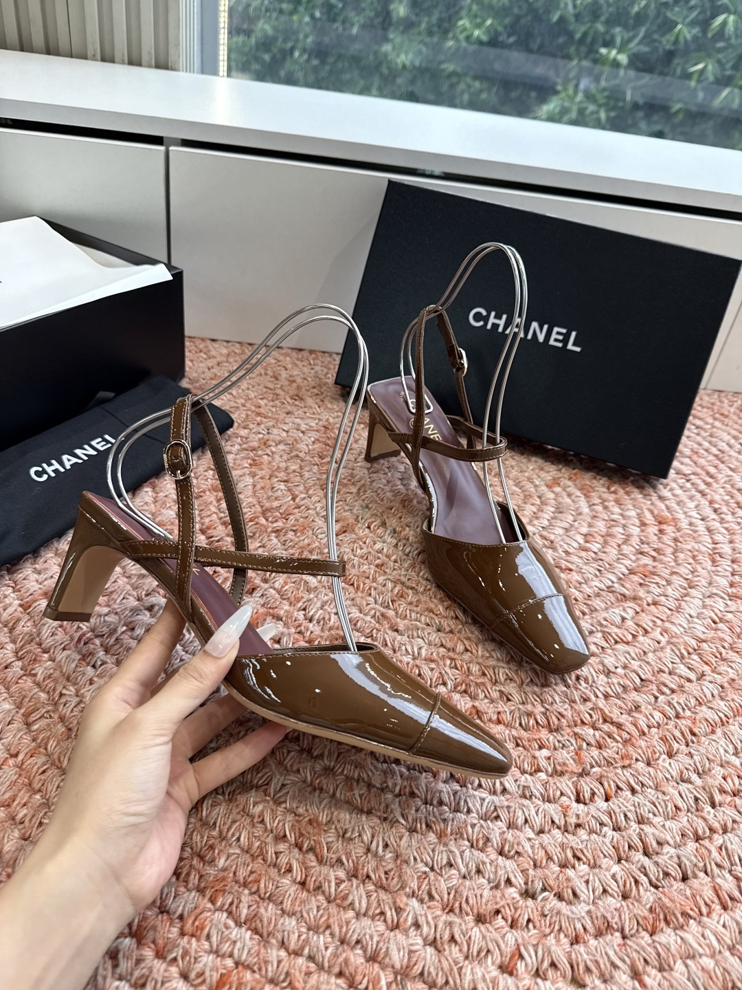 G030😀CHANEL* 香奈儿小香2026专柜同步新款高跟鞋单鞋凉鞋极简设计 超好搭配的日常款、无论高