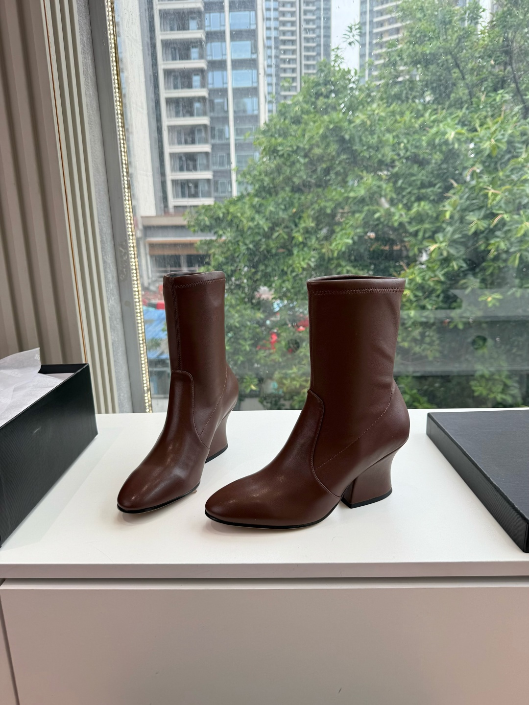G028😃jil sander ✨2026秋冬新款极简风弹力靴，小仙女想要显腿长，想要线条好看，必选这款