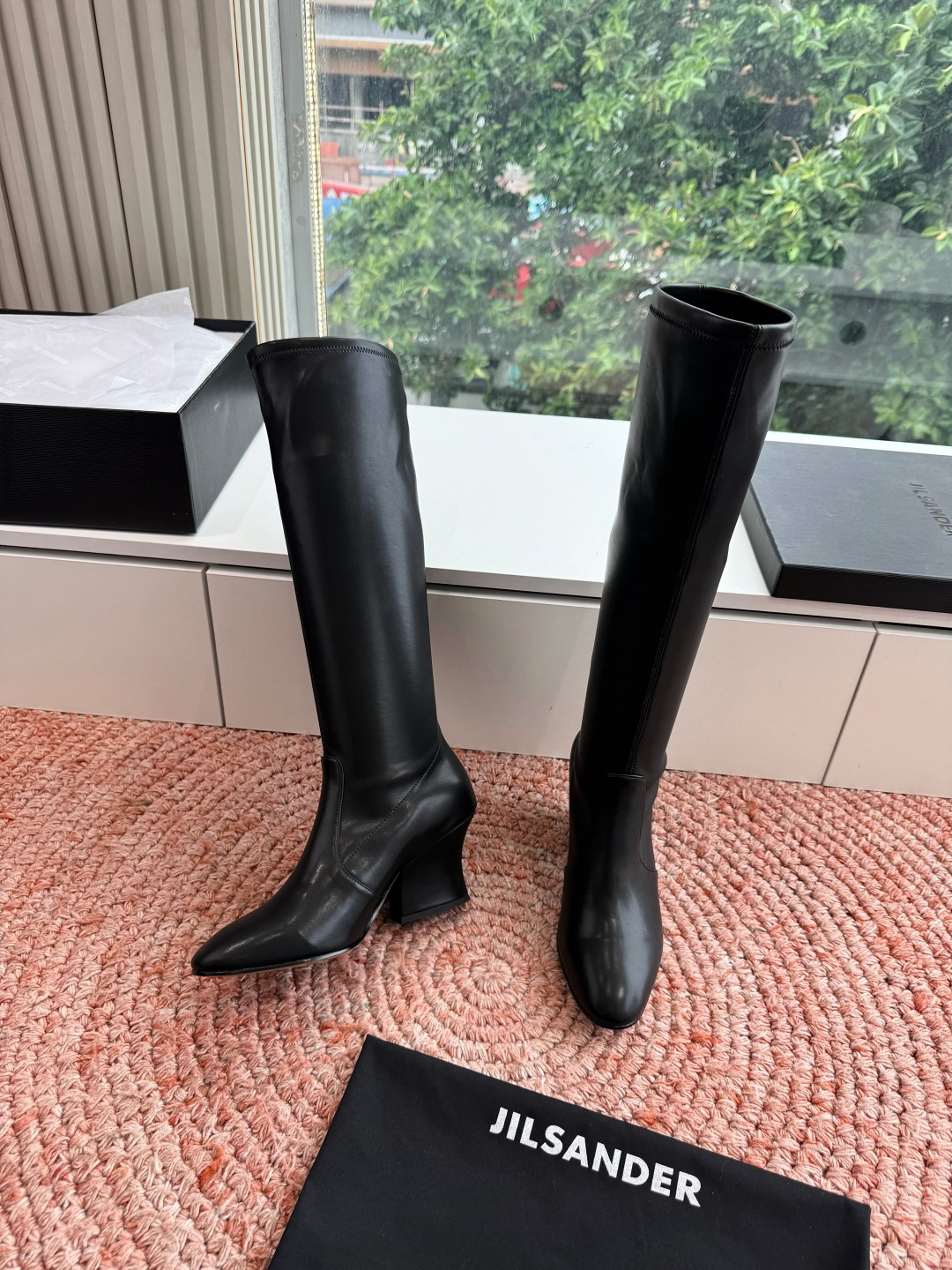 G028😃jil sander ✨2026秋冬新款极简风弹力靴，小仙女想要显腿长，想要线条好看，必选这款