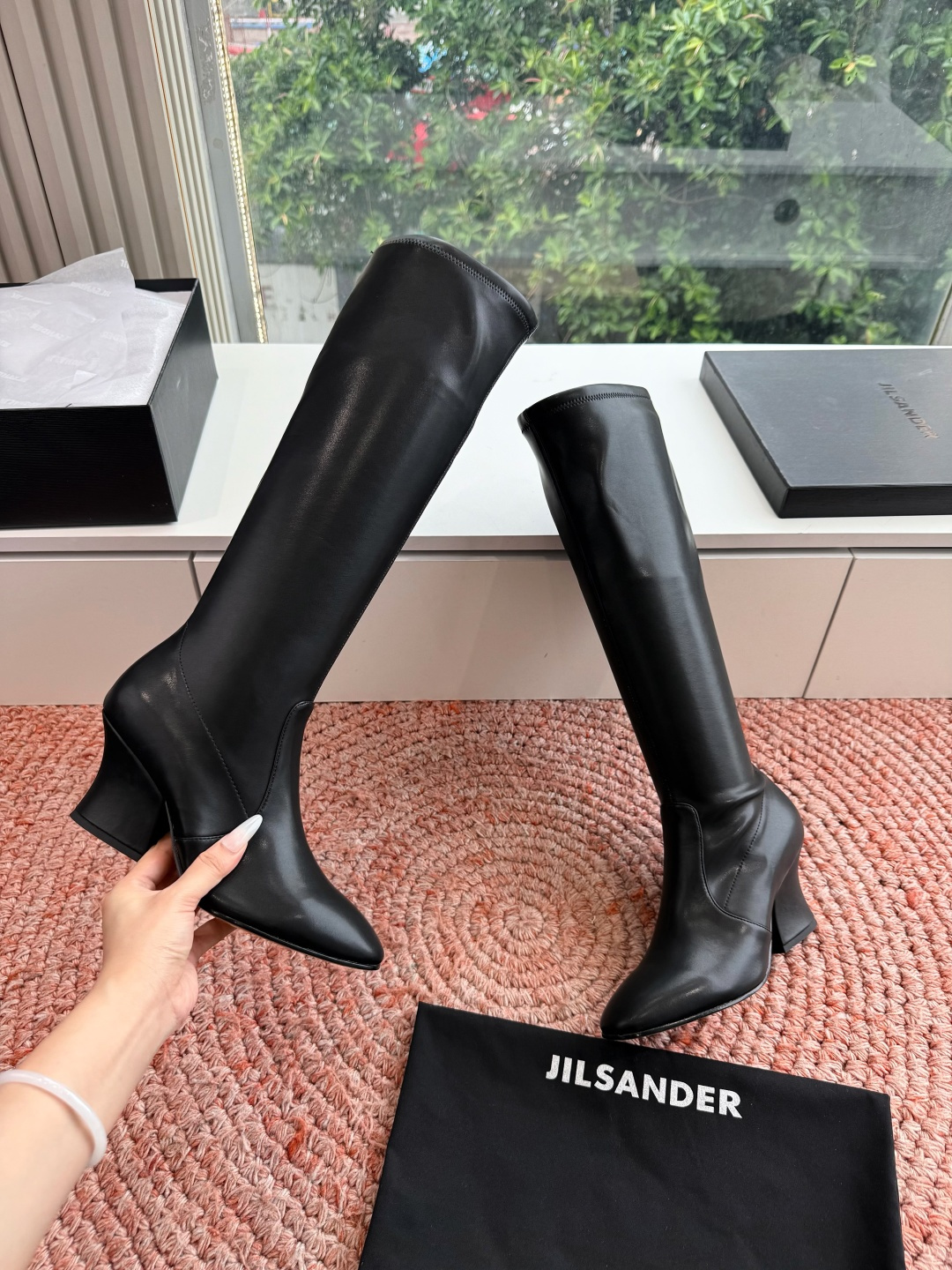G028😃jil sander ✨2026秋冬新款极简风弹力靴，小仙女想要显腿长，想要线条好看，必选这款
