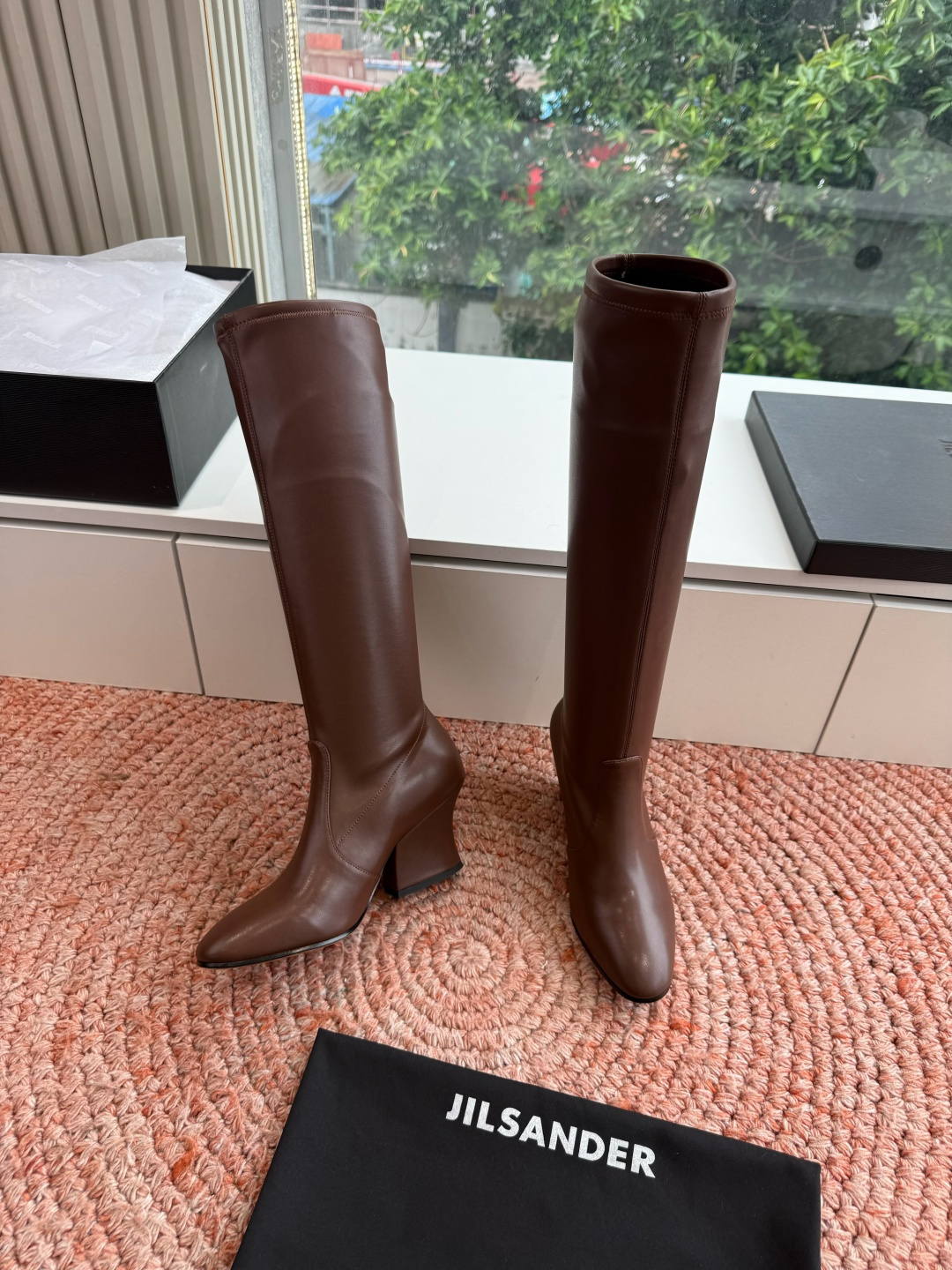 G028😃jil sander ✨2026秋冬新款极简风弹力靴，小仙女想要显腿长，想要线条好看，必选这款