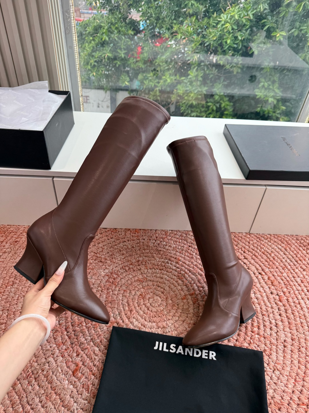 G028😃jil sander ✨2026秋冬新款极简风弹力靴，小仙女想要显腿长，想要线条好看，必选这款