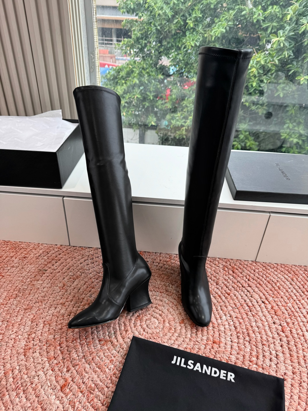 G028😃jil sander ✨2026秋冬新款极简风弹力靴，小仙女想要显腿长，想要线条好看，必选这款
