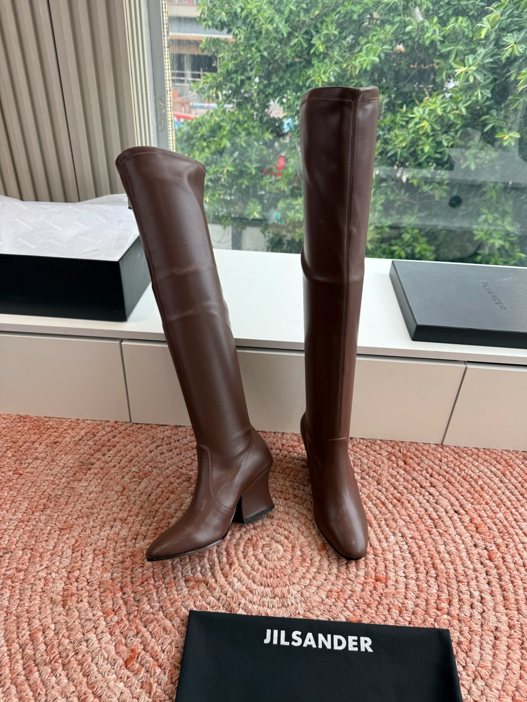 G028😃jil sander ✨2026秋冬新款极简风弹力靴，小仙女想要显腿长，想要线条好看，必选这款