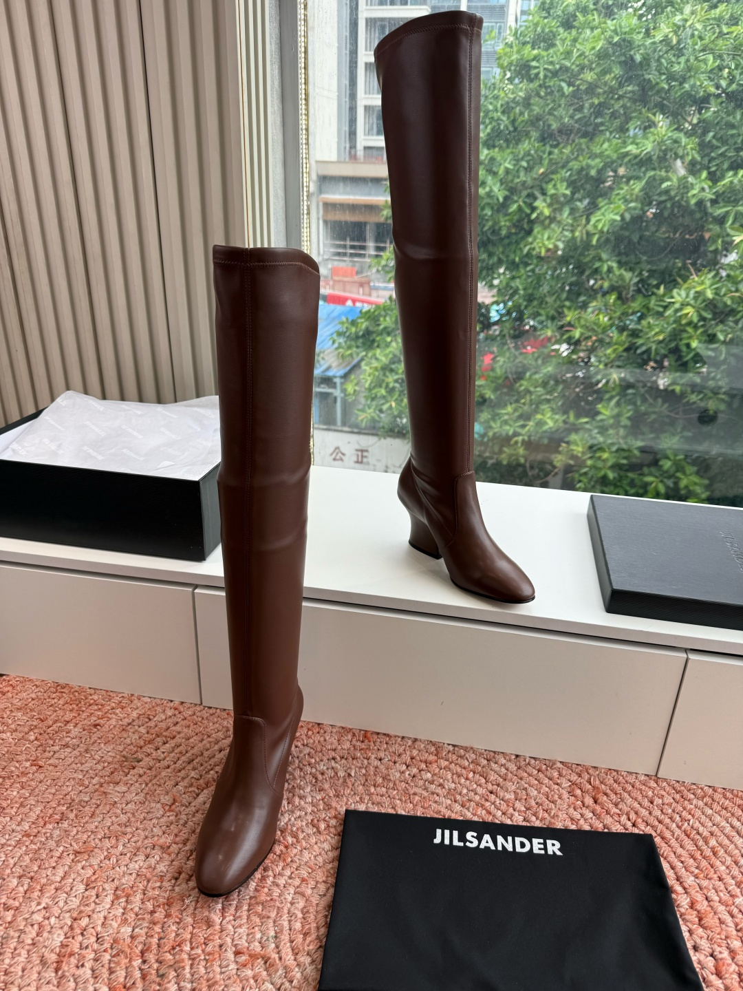 G028😃jil sander ✨2026秋冬新款极简风弹力靴，小仙女想要显腿长，想要线条好看，必选这款