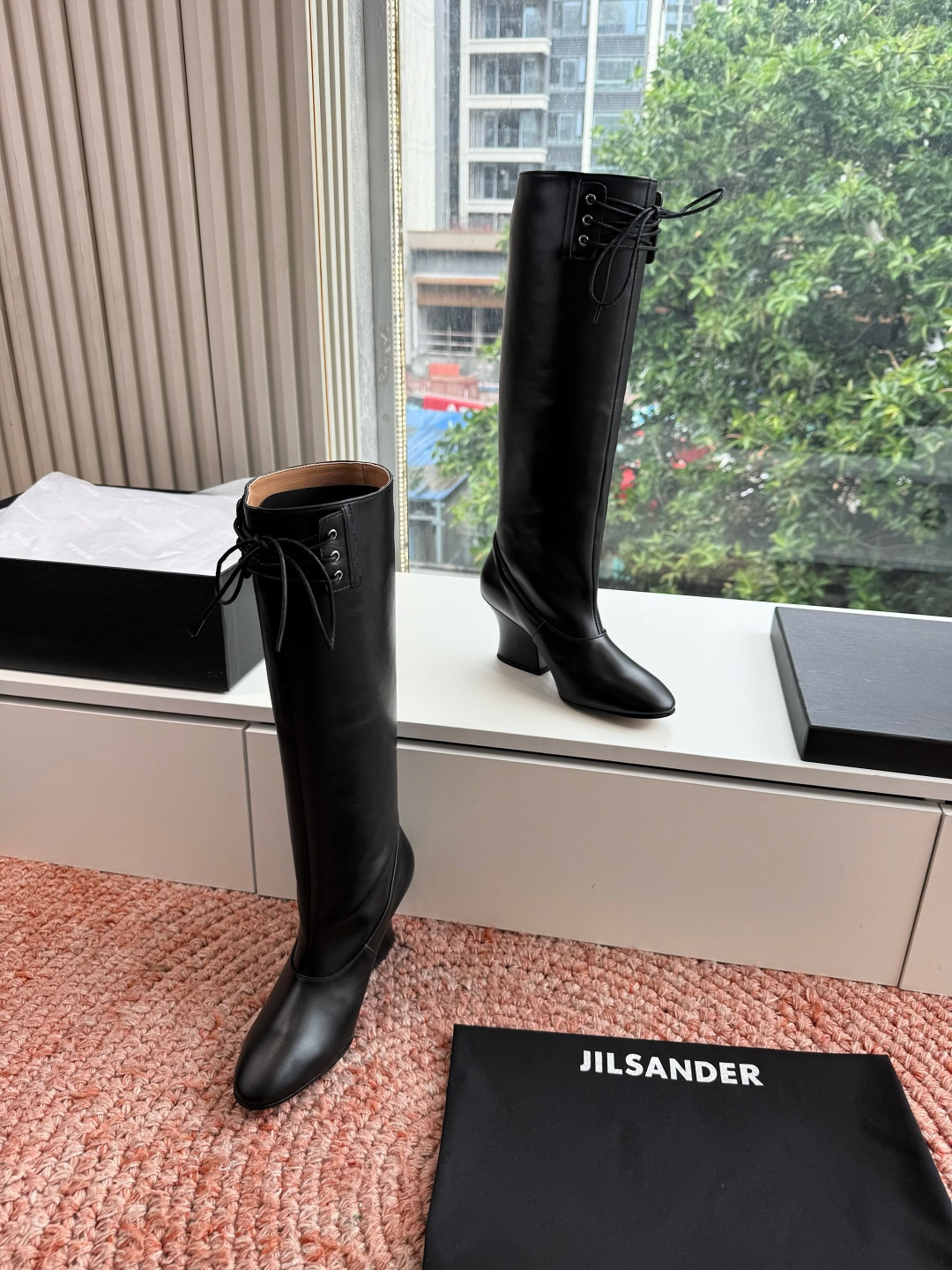 G028😃jil sander ✨2026秋冬新款极简风弹力靴，小仙女想要显腿长，想要线条好看，必选这款