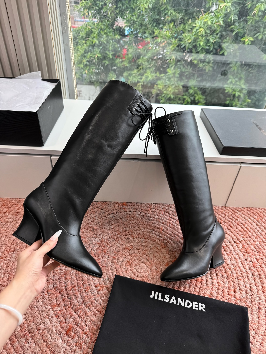 G028😃jil sander ✨2026秋冬新款极简风弹力靴，小仙女想要显腿长，想要线条好看，必选这款