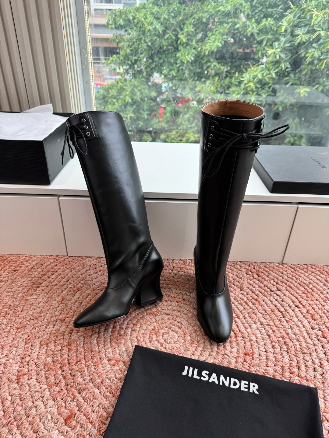 G028😃jil sander ✨2026秋冬新款极简风弹力靴，小仙女想要显腿长，想要线条好看，必选这款