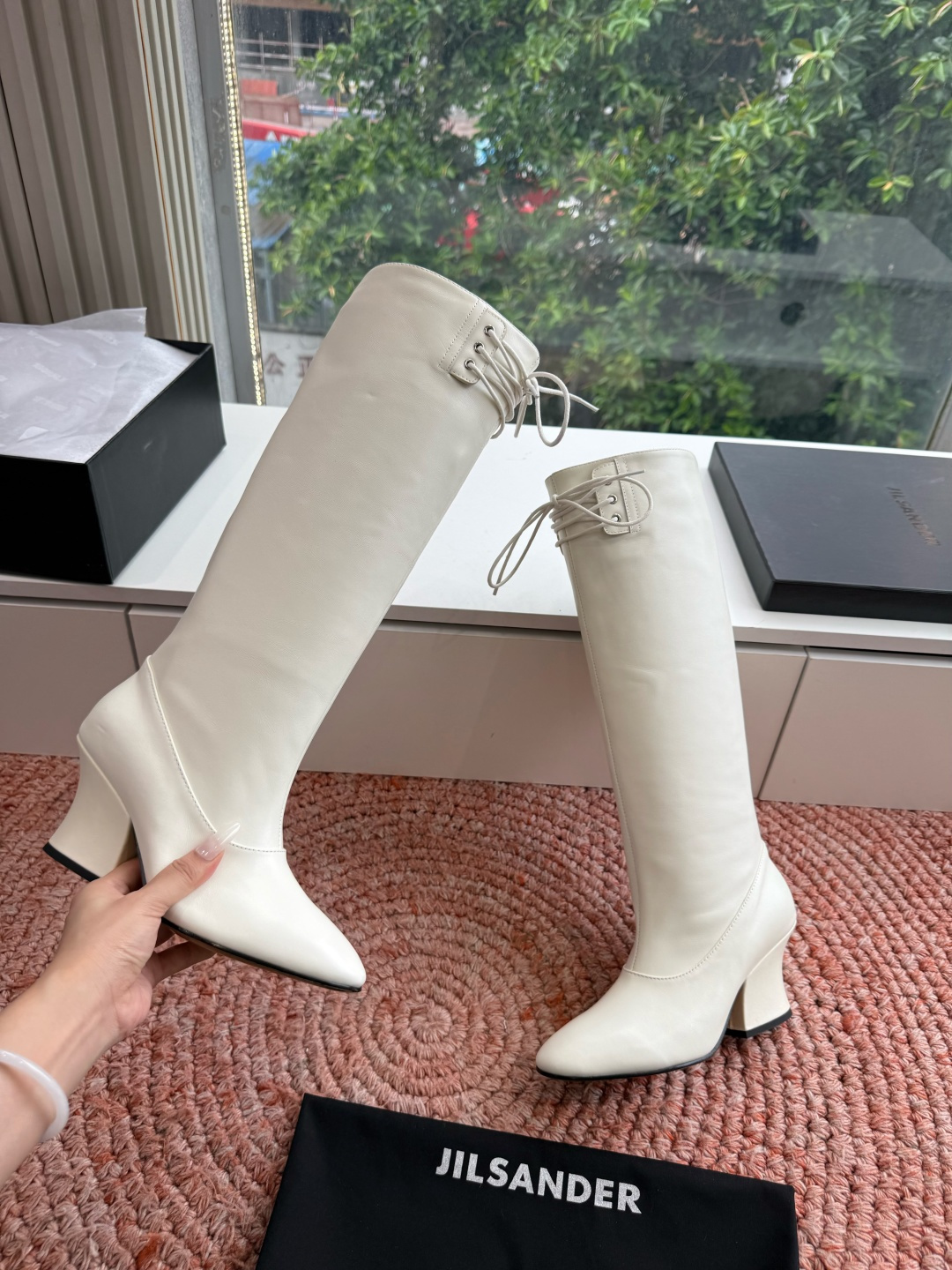 G028😃jil sander ✨2026秋冬新款极简风弹力靴，小仙女想要显腿长，想要线条好看，必选这款