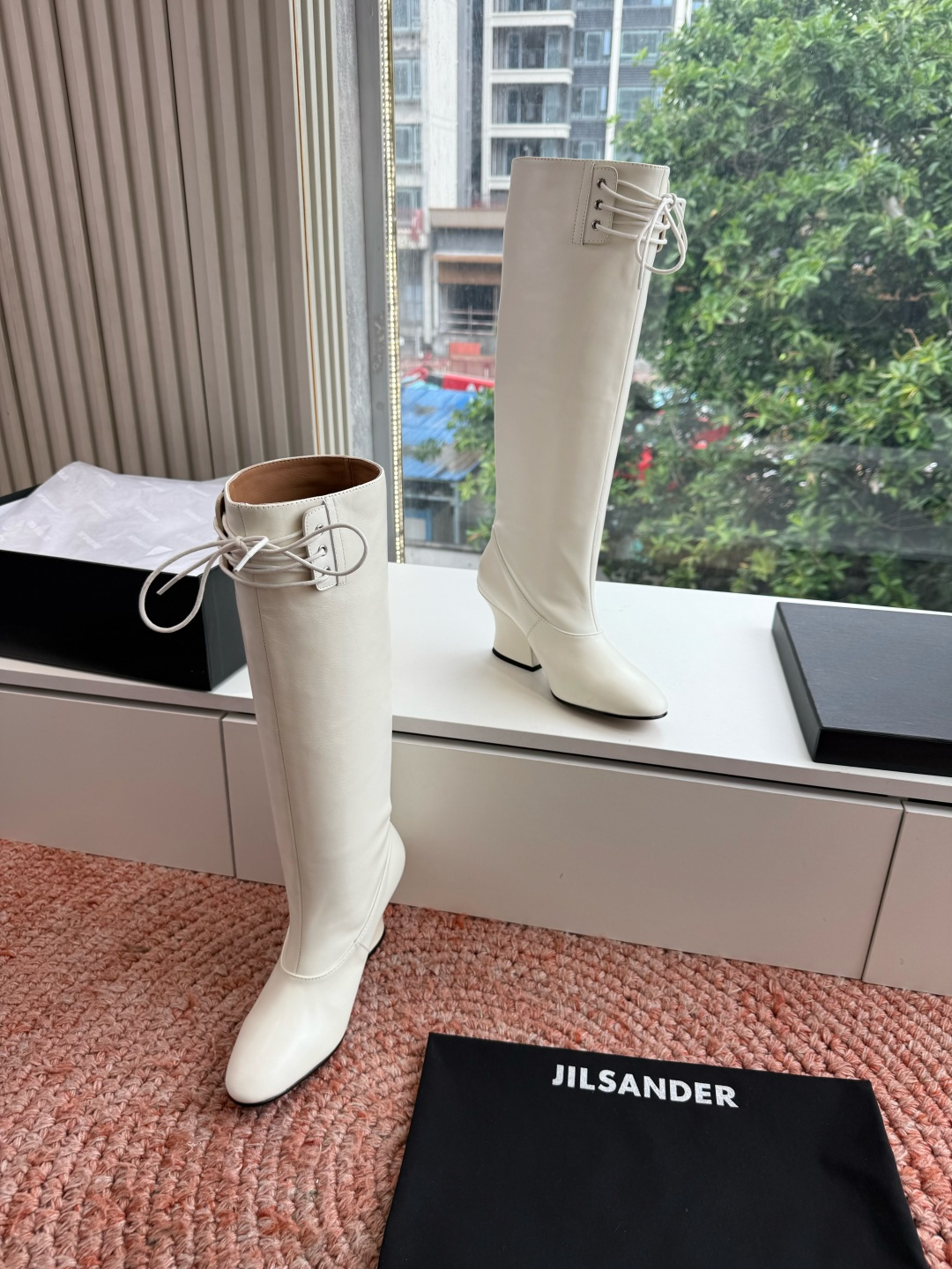 G028😃jil sander ✨2026秋冬新款极简风弹力靴，小仙女想要显腿长，想要线条好看，必选这款