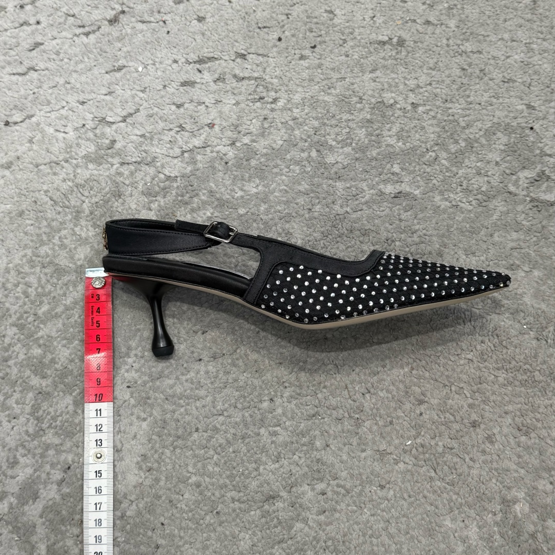 G277代购级Jimmychoo吉米周2026专柜限量款网纱单鞋凉鞋简约大气，后带工形 给人清爽大气的感