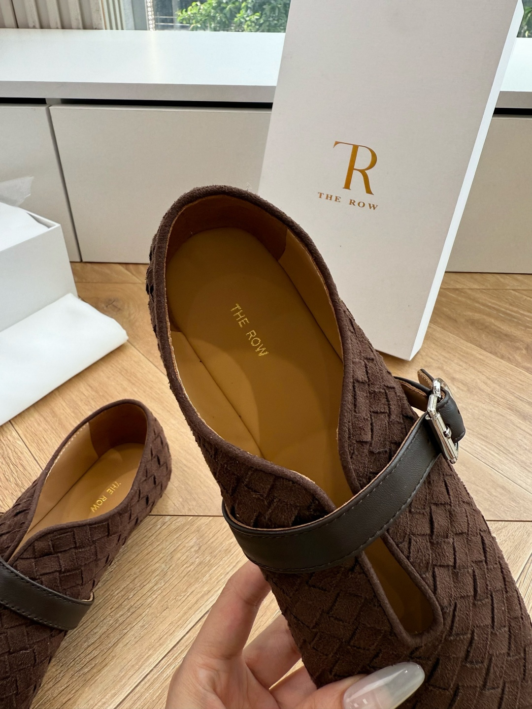 G679代购级别the roe慕乐编织单鞋一定要收了它 有一丢高级又简约的感觉其实除了好看以外它的舒适度