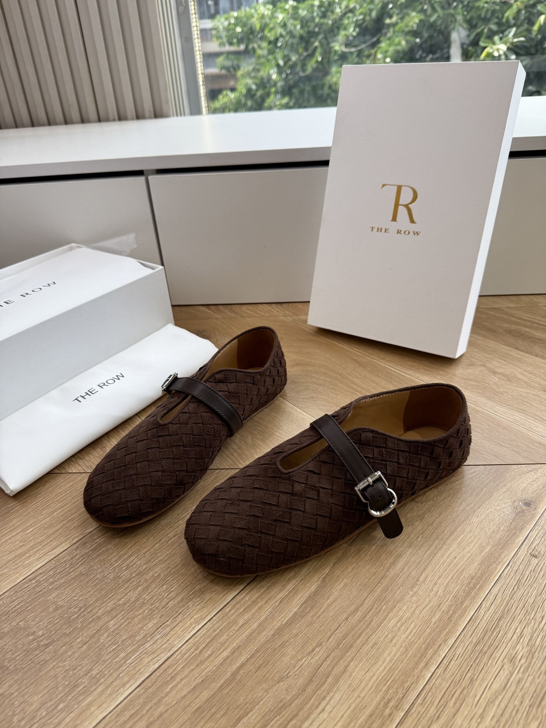 G679代购级别the roe慕乐编织单鞋一定要收了它 有一丢高级又简约的感觉其实除了好看以外它的舒适度